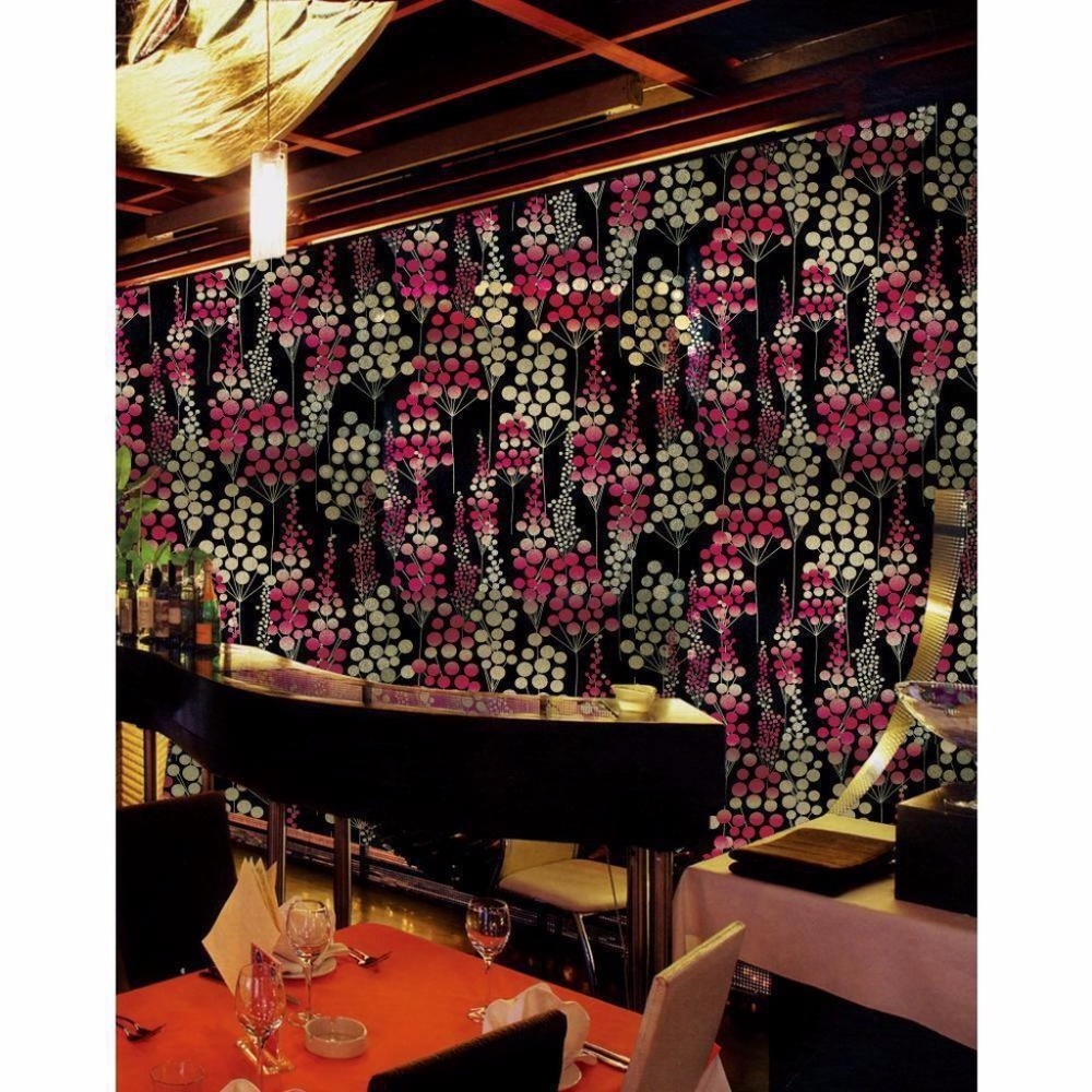 YORK BLING YARROW STEM ART DECO WALLPAPER  NWT